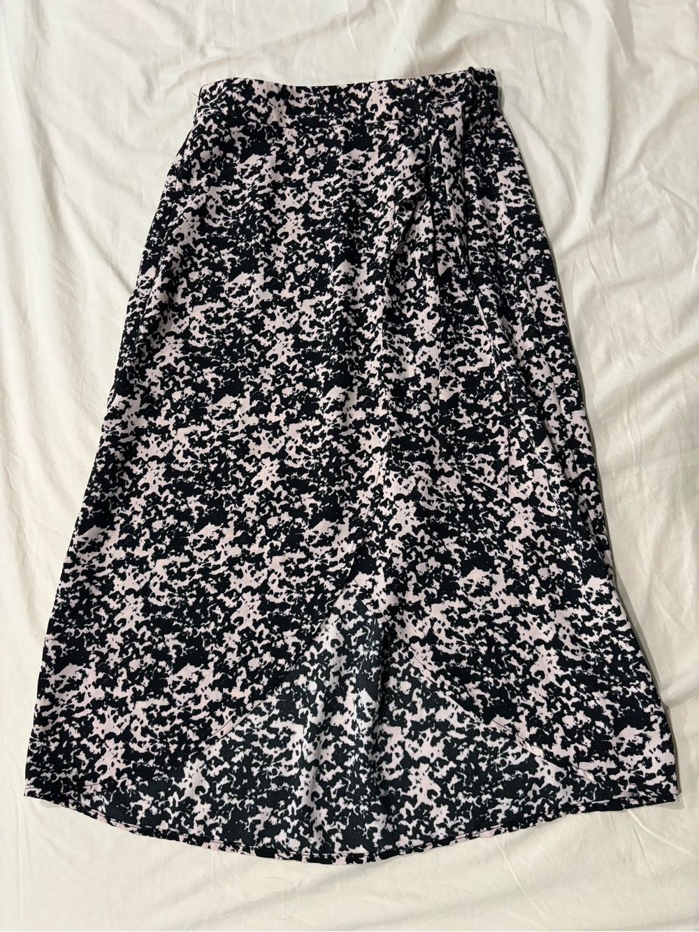 Abound printed midi skirt with tie front Size S